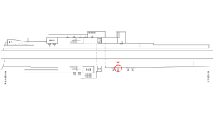 近鉄／真菅駅／／№23駅看板・駅広告、位置図