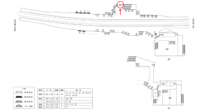 近鉄／大和高田駅／／№21駅看板・駅広告、位置図