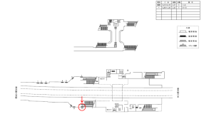 近鉄／安堂駅／／№10駅看板・駅広告、位置図