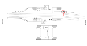 近鉄／関屋駅／／№22駅看板・駅広告、位置図