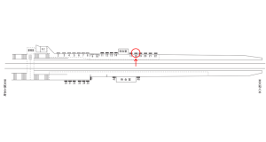 近鉄／堅下駅／／№18駅看板・駅広告、位置図