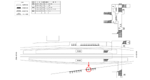 近鉄/高安駅//№32駅看板・駅広告、位置図