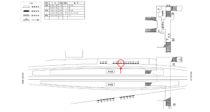 近鉄／高安駅／／№11駅看板・駅広告、位置図
