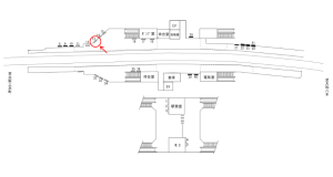 近鉄／関屋駅／／№13駅看板・駅広告、位置図