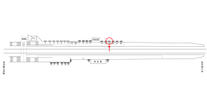 近鉄／堅下駅／／№19駅看板・駅広告、位置図