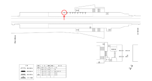 近鉄／恩智駅／／№1駅看板・駅広告、位置図