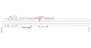 近鉄／堅下駅／／№14駅看板・駅広告、位置図