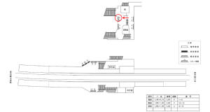 近鉄／大阪教育大前駅／／№5駅看板・駅広告、位置図