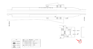 近鉄／恩智駅／／№25駅看板・駅広告、位置図