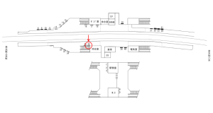 近鉄／関屋駅／／№36駅看板・駅広告、位置図