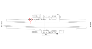 近鉄／二上駅／／№3駅看板・駅広告、位置図