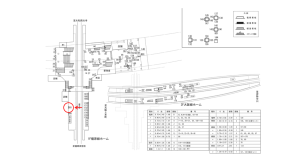 近鉄／大和八木駅／／№65駅看板・駅広告、位置図