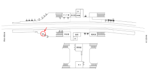 近鉄／関屋駅／／№32駅看板・駅広告、位置図