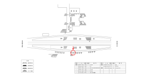 近鉄／河内国分駅／／№12駅看板・駅広告、位置図