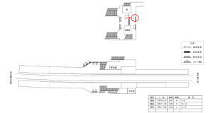 近鉄／大阪教育大前駅／／№1駅看板・駅広告、位置図