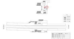 近鉄/大阪教育大前駅//№2駅看板・駅広告、位置図