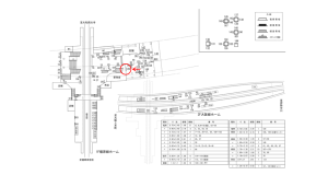 近鉄／大和八木駅／／№120駅看板・駅広告、位置図