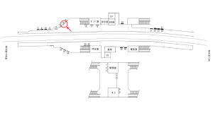 近鉄／関屋駅／／№14駅看板・駅広告、位置図