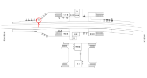 近鉄/関屋駅//№12駅看板・駅広告、位置図