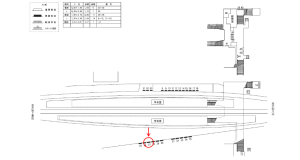 近鉄/高安駅//№27駅看板・駅広告、位置図