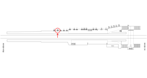 近鉄／法善寺駅／／№36駅看板・駅広告、位置図