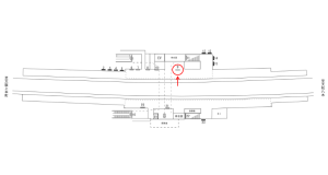 近鉄／二上駅／／№9駅看板・駅広告、位置図