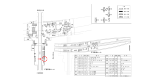近鉄／大和八木駅／／№176駅看板・駅広告、位置図