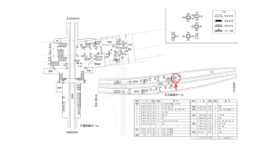 近鉄／大和八木駅／／№102駅看板・駅広告、位置図