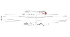 近鉄／二上駅／／№15駅看板・駅広告、位置図