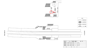 近鉄／大阪教育大前駅／／№8駅看板・駅広告、位置図