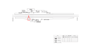 近鉄/近鉄下田駅//№23駅看板・駅広告、位置図