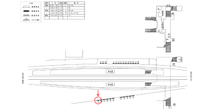 近鉄／高安駅／／№25駅看板・駅広告、位置図