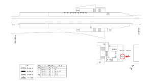 近鉄／恩智駅／／№33駅看板・駅広告、位置図
