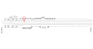 近鉄/堅下駅//№4駅看板・駅広告、位置図