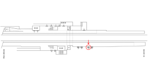 近鉄／真菅駅／／№24駅看板・駅広告、位置図