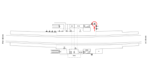 近鉄/二上駅//№13駅看板・駅広告、位置図