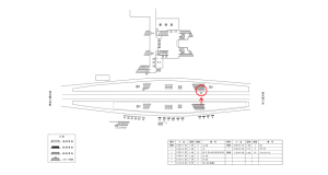 近鉄／河内国分駅／／№30駅看板・駅広告、位置図