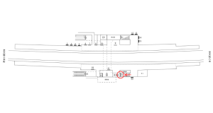 近鉄／二上駅／／№22駅看板・駅広告、位置図