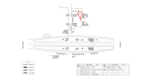 近鉄／河内国分駅／／№17駅看板・駅広告、位置図