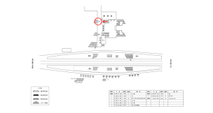 近鉄／河内国分駅／／№14駅看板・駅広告、位置図