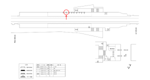 近鉄／恩智駅／／№2駅看板・駅広告、位置図