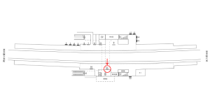 近鉄／二上駅／／№21駅看板・駅広告、位置図