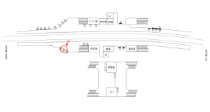 近鉄／関屋駅／／№33駅看板・駅広告、位置図