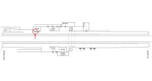 近鉄／真菅駅／／№3駅看板・駅広告、位置図