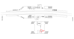 近鉄／関屋駅／／№4駅看板・駅広告、位置図