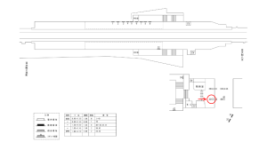 近鉄／恩智駅／／№32駅看板・駅広告、位置図