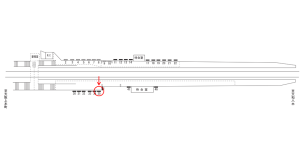 近鉄／堅下駅／／№35駅看板・駅広告、位置図