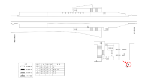 近鉄／恩智駅／／№24駅看板・駅広告、位置図