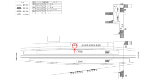 近鉄／高安駅／／№52駅看板・駅広告、位置図