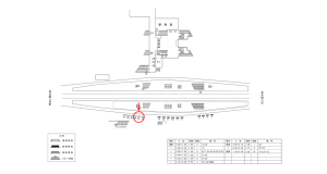 近鉄／河内国分駅／／№43駅看板・駅広告、位置図